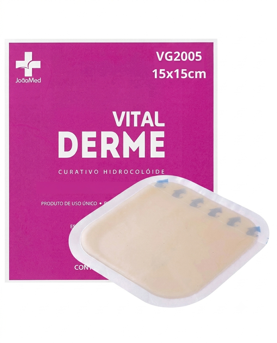CURATIVO HIDROCOLOIDE 15X15CM CT C/5UN VITALDERME