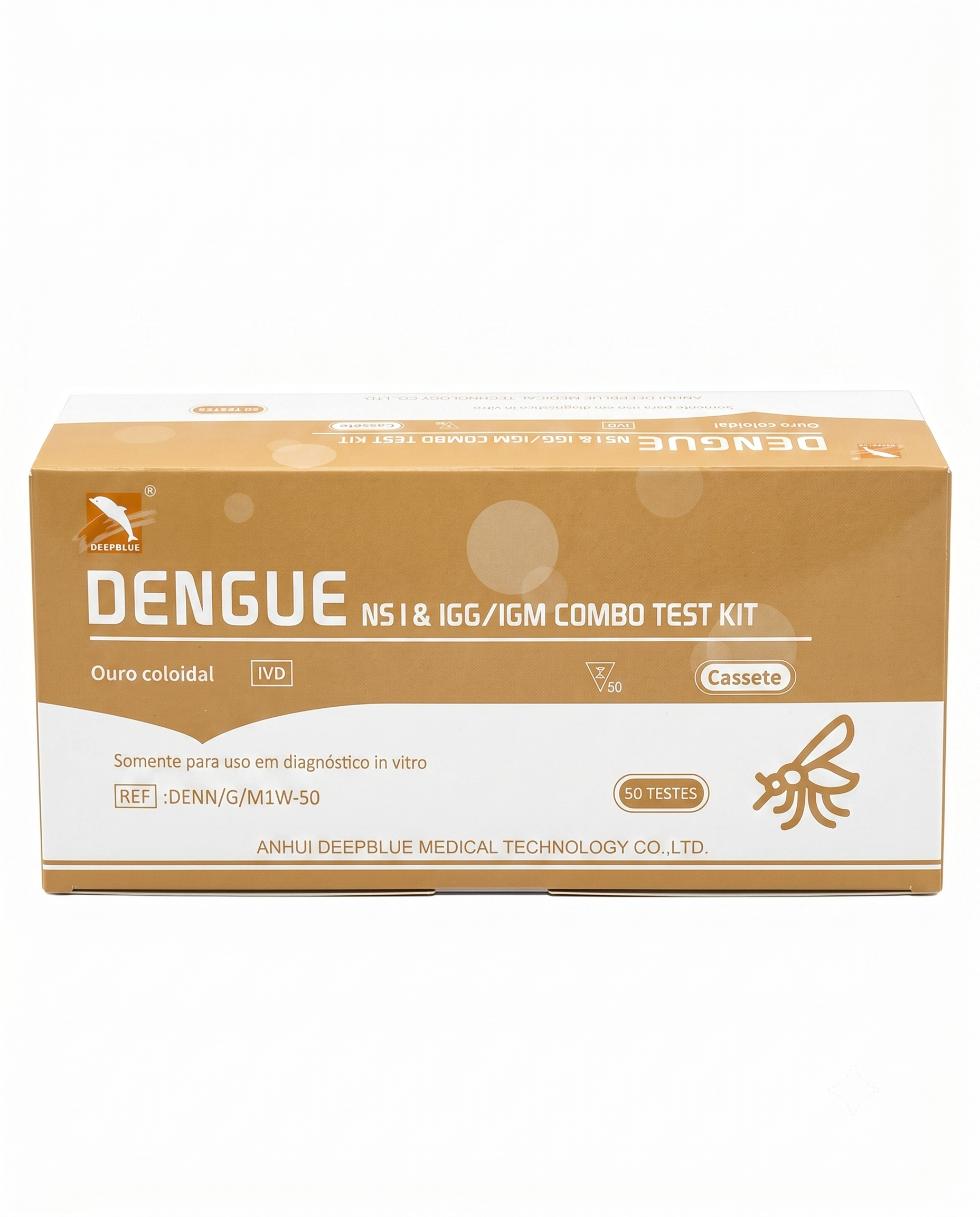 TESTE RAPIDO DENGUE NSI & IGG/IGM COMBO REF.DENN/G/M1W-50 DEEPBLUE